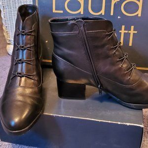 Womens Vintage Black Granny Boots